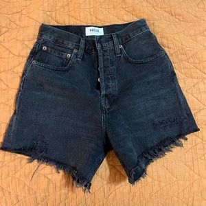 Agolde Riley Shorts - Black